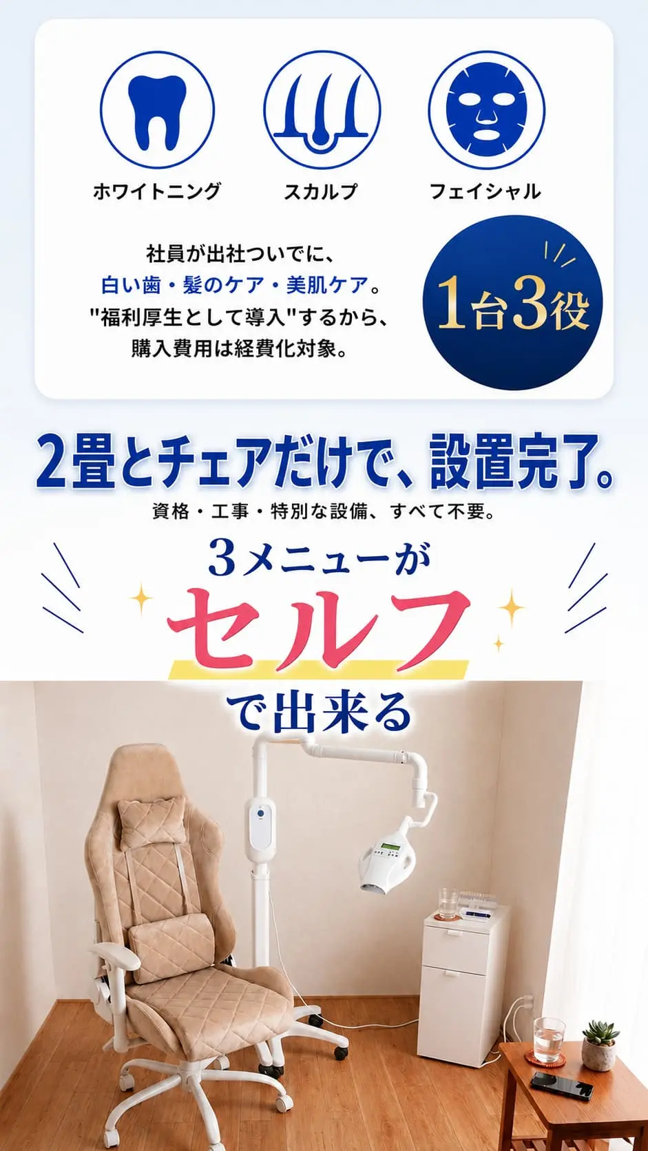 1台3役